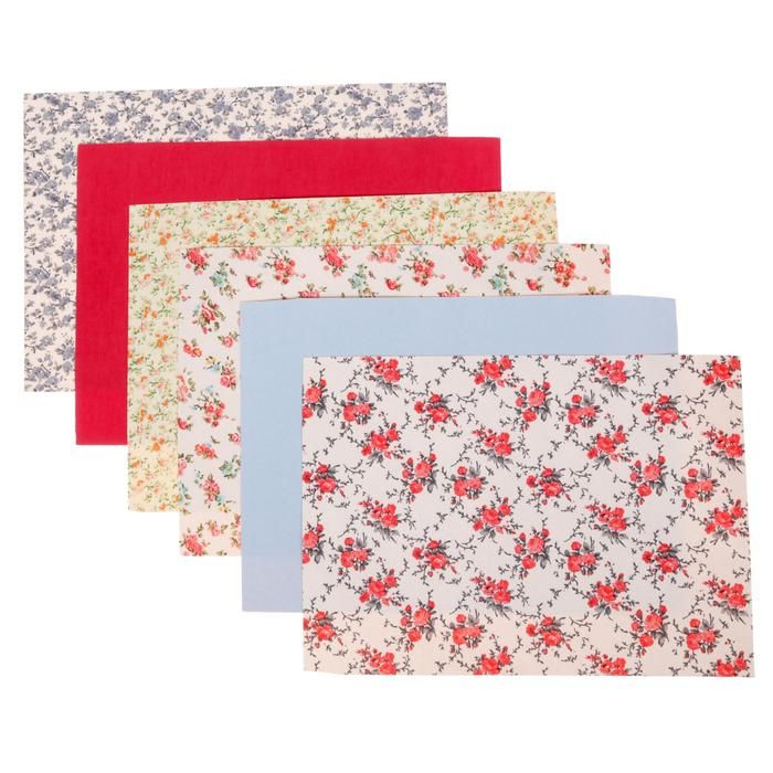 Набор самоклеящихся тканей «Праздник цветов», 21 х 29.5 см фото 1 &mdash; PalitraMastera