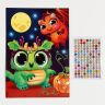 Аппликация стразами «Монстрики», 14,8 х 21 см фото 3 — PalitraMastera
