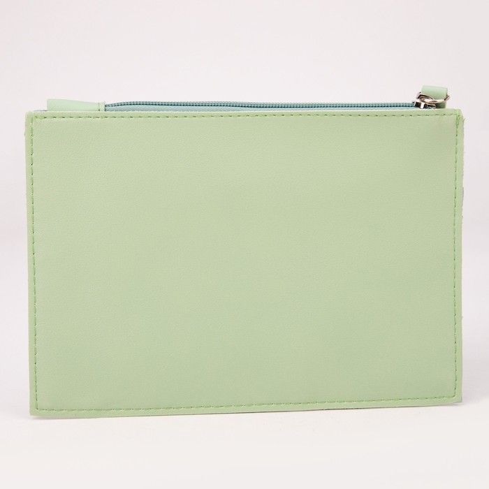 Сумка клатч Unique, кожзам, 22 х 15 см, цвет оливковый — PalitraMastera