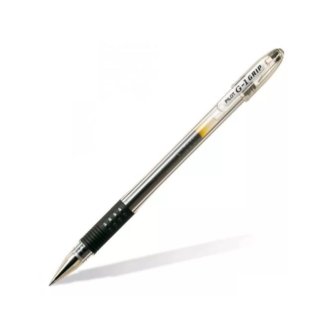 Ручка гелевая Pilot "G-1 Grip" черная, 0,5мм, грип фото 1 — PalitraMastera