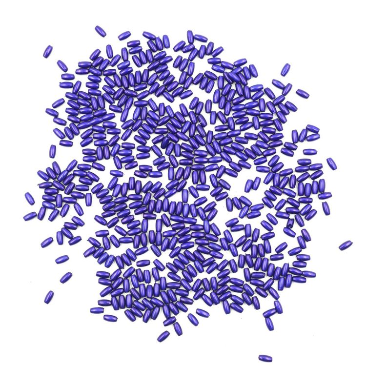 4AR293/294 Бусины жемчуг, пластик 3*6мм, 15гр/упак, Astra&amp;Craft (J521 фиолетово-синий) — PalitraMastera