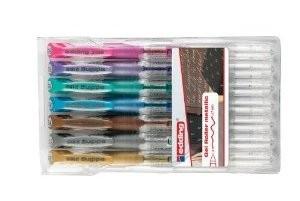 Набор гелевых ручек (роллеров) 0,7мм/7цветов металлик, стандарт/53,54,55,73,74,78,79/ — PalitraMastera