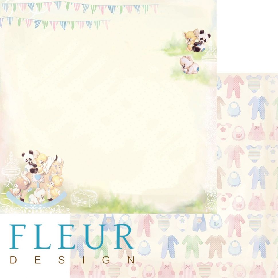 Лист бумаги для скрапбукинга "Веселье", коллекция "Мальчики", 30х30, плотность 190 гр, 10 листов в упаковке FD1003207 фото 1 &mdash; PalitraMastera