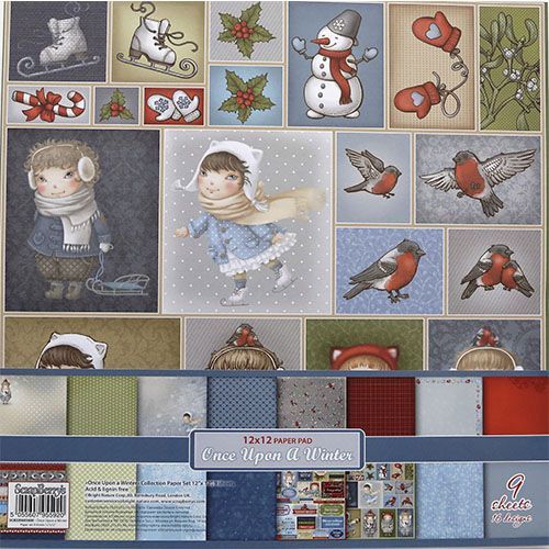 Набор бумаги для скрапбукинга 30,5х30,5 см 180 гр/м Однажды Зимой, 9 листов фото 1 &mdash; PalitraMastera