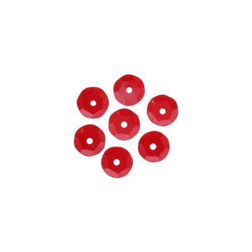 Пайетки граненые 6мм, &quot; Астра&quot; 10г (060 красный матовый) — PalitraMastera