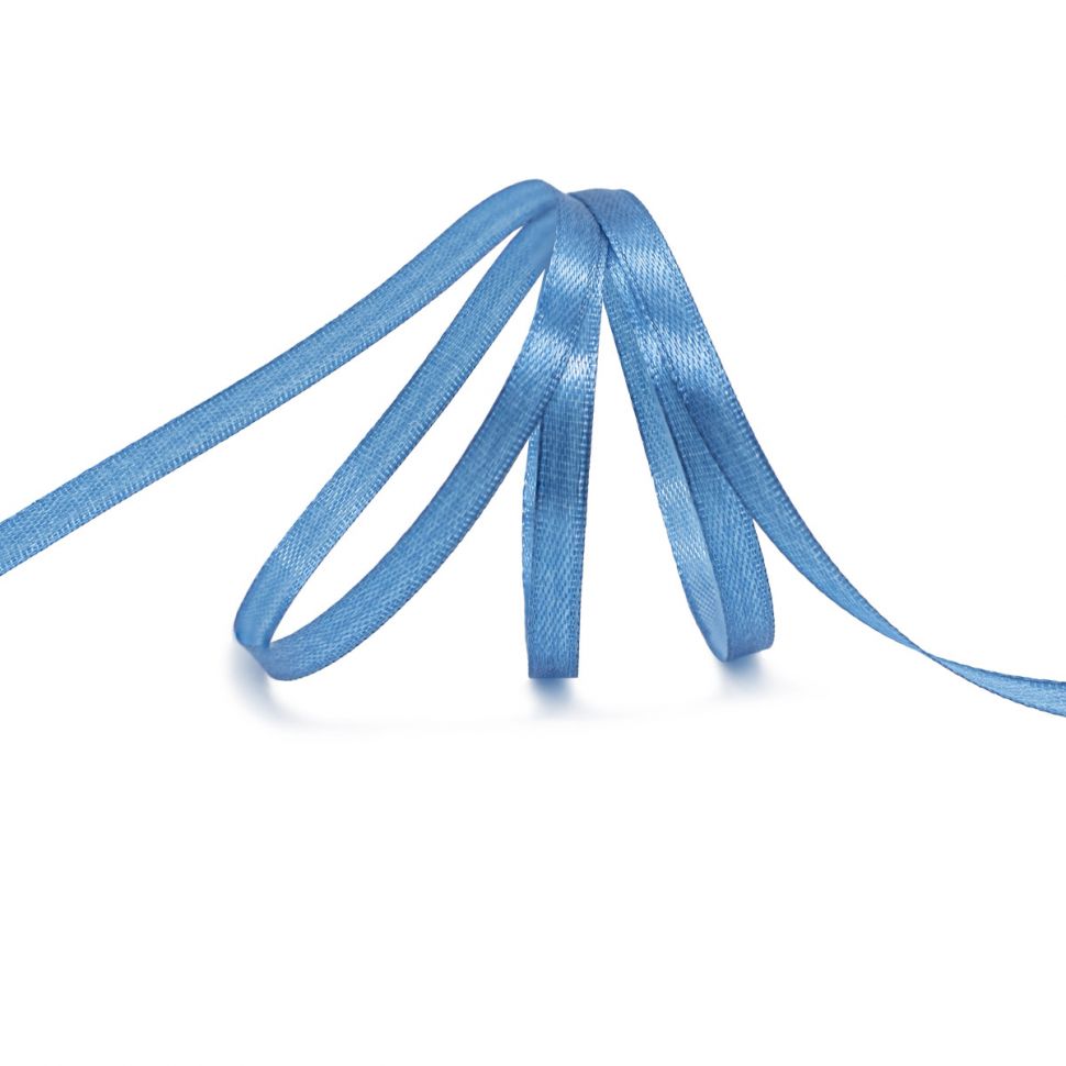 Лента атласная 0,6см*22,86м (140 голубой) фото 1 — PalitraMastera