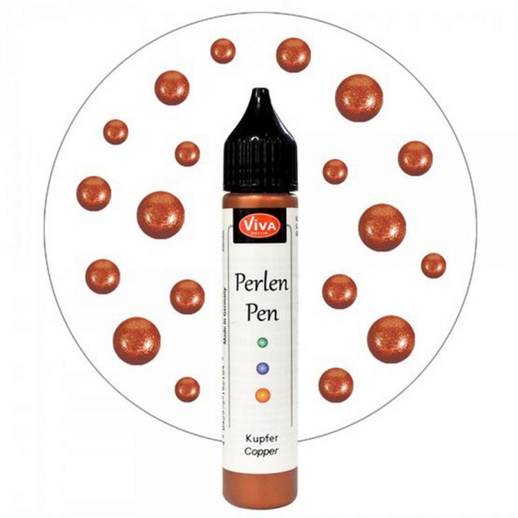 Viva Decor Краска для создания жемчужин &quot;Perlen-Pen Perlmutt&quot;, 28 мл в пласт.тубе с насадкой, медь — PalitraMastera