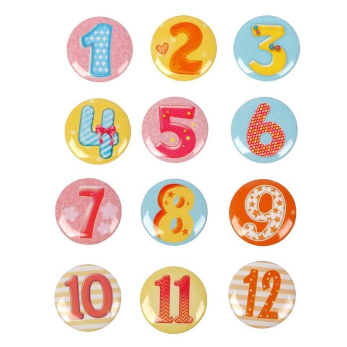 Набор топсов (фишек) для скрапбукинга &quot;Цифры&quot; — PalitraMastera