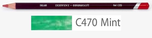 Цветной карандаш Coloursoft, мягкий, С470 мятный, круглый корпус 8 мм, грифель - 4 мм. фото 1 — PalitraMastera