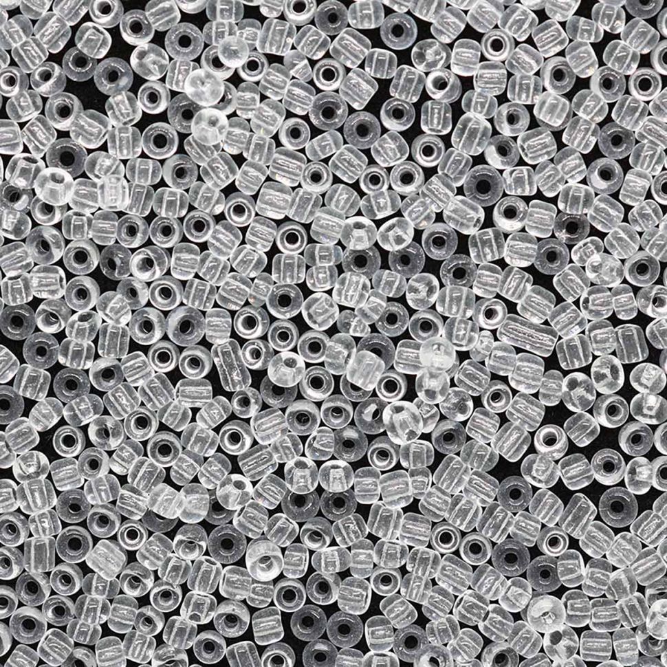 Бисер Astra&Craft 11/0, 20г (1 белый/прозрачный) фото 1 — PalitraMastera