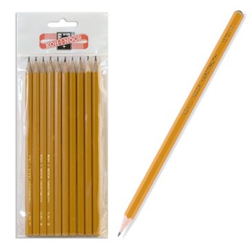 Карандаши ч/гр KOH-I-NOOR набор 10шт., (2H-2B) 1570 без коричневого кончика — PalitraMastera