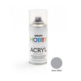 Серебро акрил в аэрозоли  Ghiant Hobby 150мл фото 1 &mdash; PalitraMastera