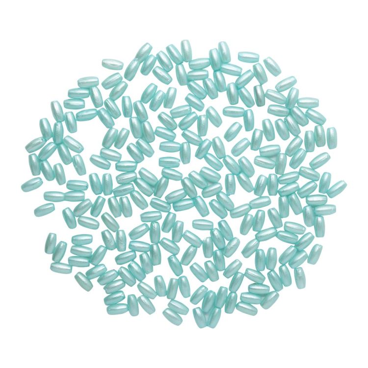 4AR293/294 Бусины жемчуг, пластик 3*6мм, 15гр/упак, Astra&amp;Craft (J517 голубой) — PalitraMastera