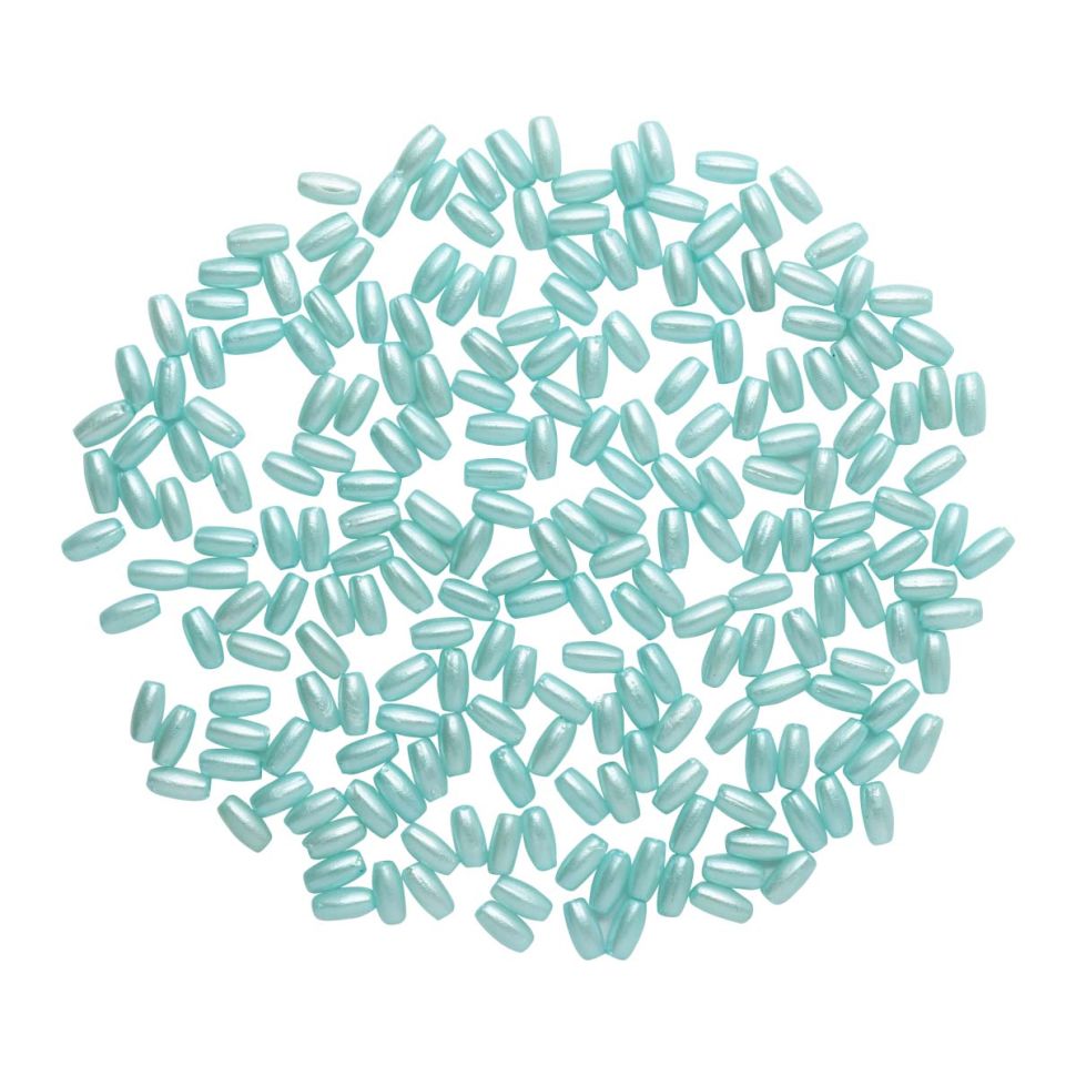 4AR293/294 Бусины жемчуг, пластик 3*6мм, 15гр/упак, Astra&Craft (J517 голубой) фото 1 &mdash; PalitraMastera