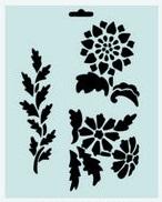 Трафарет плас, модель10, 22,5х20,5см, цветы--- фото 1 — PalitraMastera