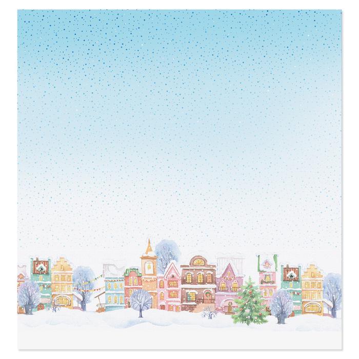 Бумага для скрапбукинга «Снежный город», 30,5 ? 30,5 — PalitraMastera