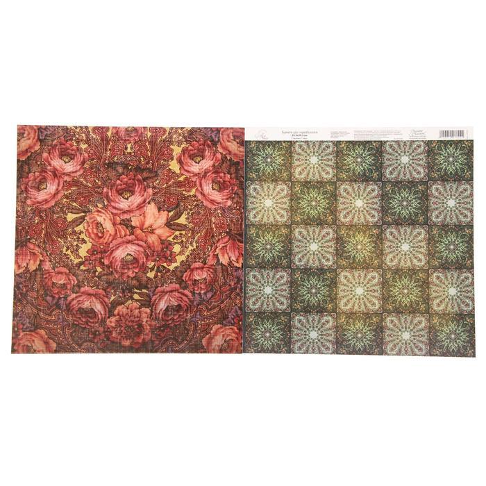 Бумага для скрапбукинга A la Russe &quot;Винтаж&quot; 29.5 х 29.5 см 180 г/м   1197824 — PalitraMastera