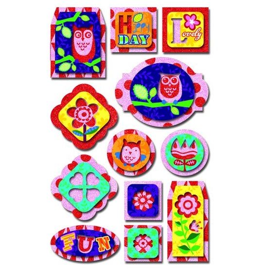 Fun Kingdom Наклейки ручной работы с блестками, 11х 23 см — PalitraMastera