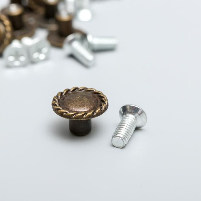 Ручка для шкатулки металл "Спираль" бронза 0,9х1,3х1,3 см  5091308 фото 1 &mdash; PalitraMastera