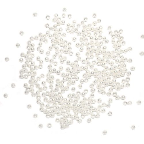 Бусины пластиковые, 'жемчуг', цветные, круглые, 3мм, 20гр, Astra&amp;Craft (001 NL белый) &mdash; PalitraMastera