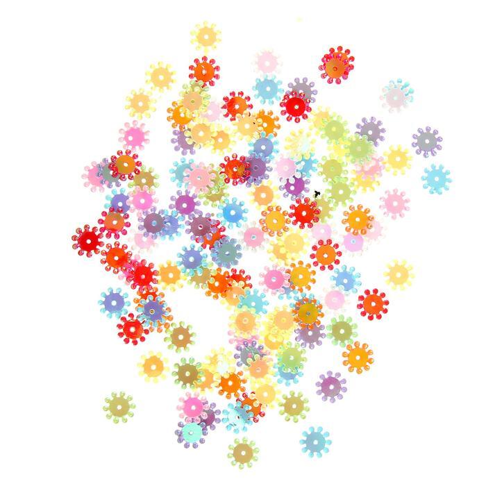 Декор для творчества (пайетки),  по 2 г &quot;Цветок-лепесток&quot;, 5 цв. — PalitraMastera