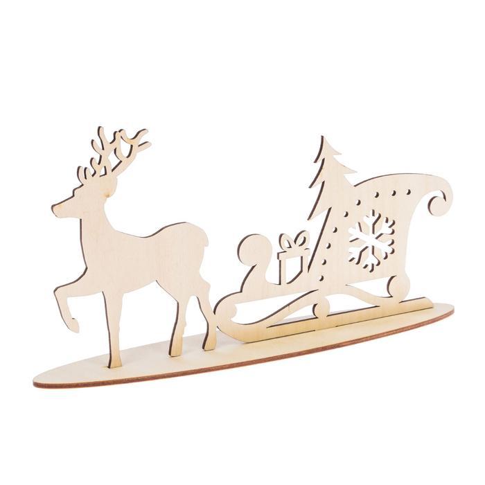 Деревянная заготовка на подставке «Волшебный олень», 20 ? 30 см фото 1 &mdash; PalitraMastera