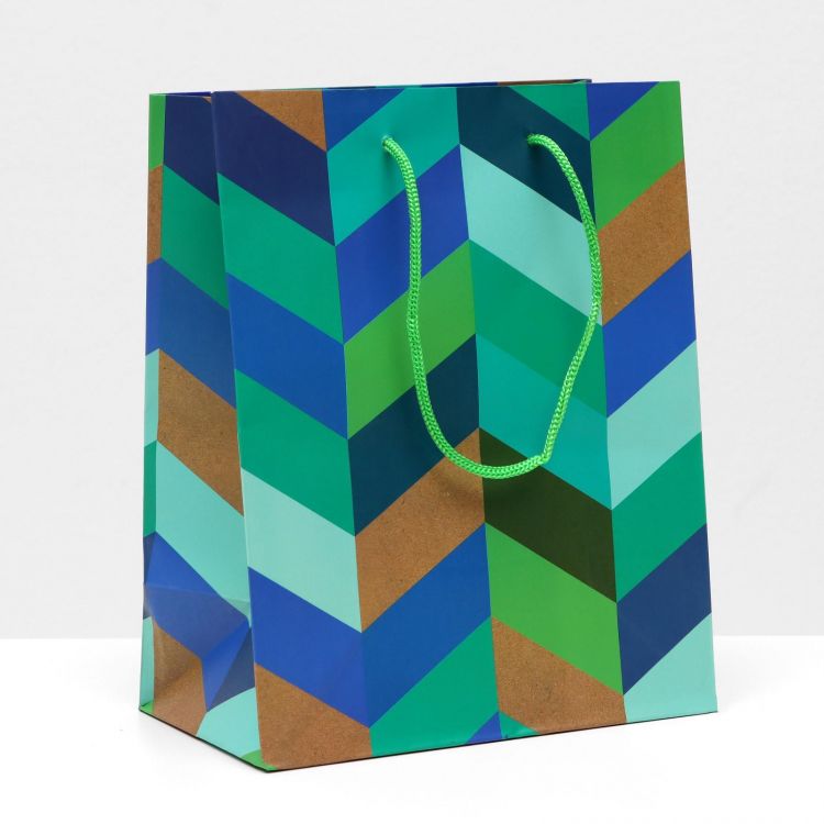 Пакет подарочный &quot;Геометрия цвета&quot;, 18 х 22,3 х 10 см 7039744 — PalitraMastera