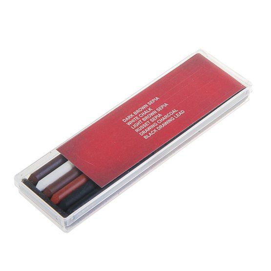 4869/5 Набор стержней для художественного рисования, D=5.6мм, L=12мм, 6шт./набор KOH-I-NOOR — PalitraMastera