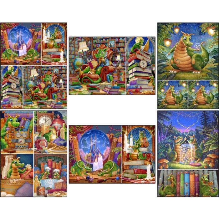 Декупажная карта 1шт. «Сказочные драконы» А4, 45 г/м2 9895936 фото 1 — PalitraMastera