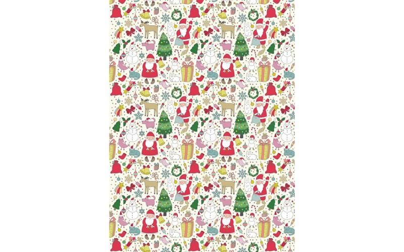 Рисовая бумага для декупажа "Craft Premier", А4, 25г/м, "Веселый Новый год" CP09521-1 фото 1 — PalitraMastera