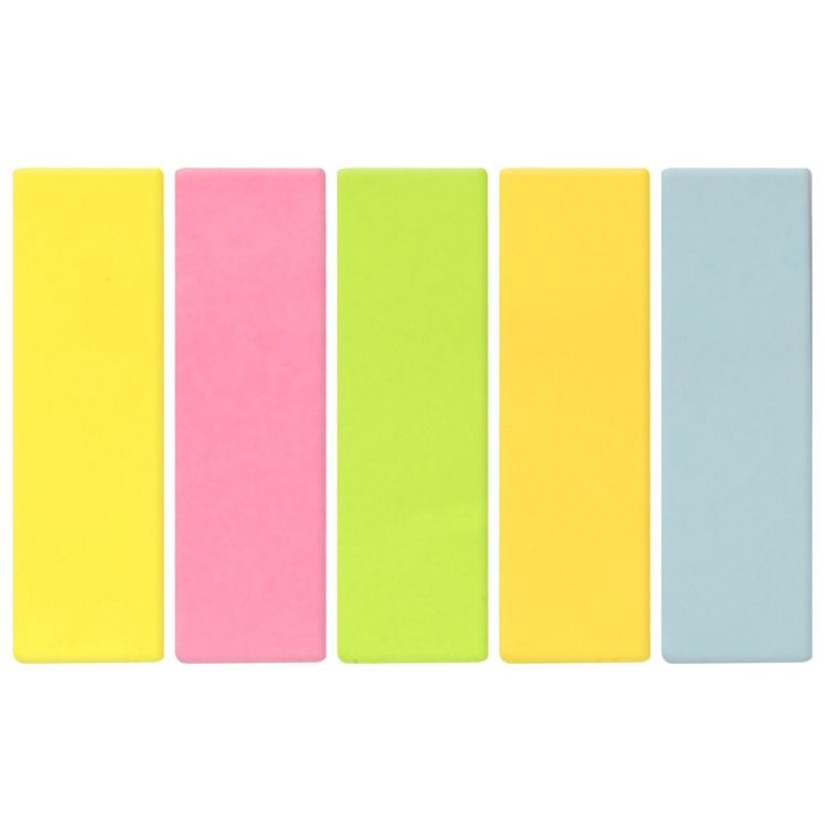 Закладки клейкие INFORMAT 15х50 мм 50 шт 5 цв. ассорти пастель бумажн. &mdash; PalitraMastera