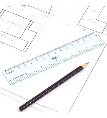 Линейка 15 см FLAIR , прозрачный пластик, европодвес — PalitraMastera