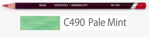 Цветной карандаш Coloursoft, мягкий, С490 мятный палевый,  круглый корпус 8 мм, грифель - 4 мм. фото 1 &mdash; PalitraMastera