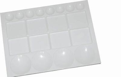 Палитра пластиковая прямоугольная 25,5*33,5 см, 20 углублений ХоББитания, SFA010--- — PalitraMastera