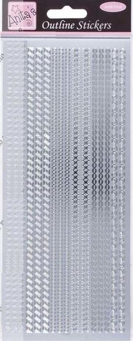 Набор объемных наклеек, ANITA'S   серебристый . фото 1 &mdash; PalitraMastera