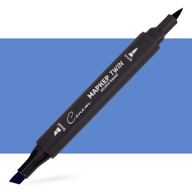 Маркер спиртовой Сонет Twin Brush, лавандово-голубой — PalitraMastera