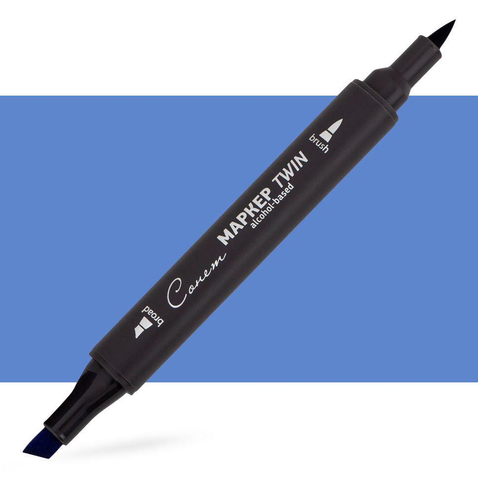 Маркер спиртовой Сонет Twin Brush, лавандово-голубой фото 1 — PalitraMastera