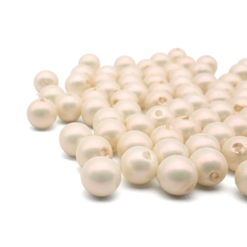 Бусины пластиковые, 'жемчуг' с покрытием АВ, цветные, круглые, 8мм, 25гр, Astra&amp;Craft (15 белый) &mdash; PalitraMastera