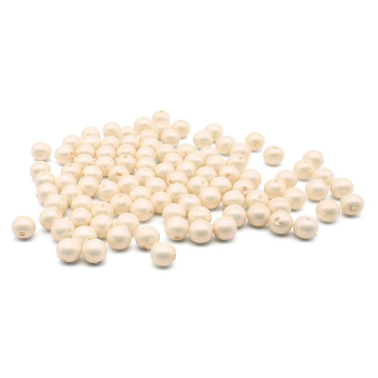 Бусины пластиковые, 'жемчуг' с покрытием АВ, цветные, круглые, 8мм, 25гр, Astra&amp;Craft (15 белый) &mdash; PalitraMastera