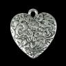 Декор металл для творчества "Сердце ажурное" (В71332) 2,1х2,2 см 2268856 фото 1 — PalitraMastera