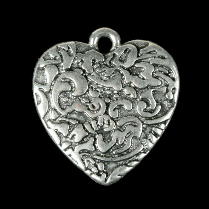 Декор металл для творчества "Сердце ажурное" (В71332) 2,1х2,2 см 2268856 фото 1 — PalitraMastera