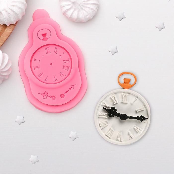 Молд силиконовый «Часы», 117 см, цвет МИКС — PalitraMastera