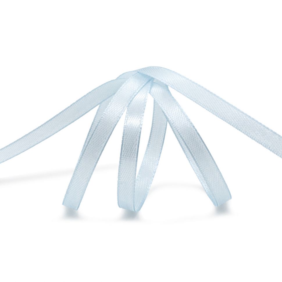 Лента атласная 0,6см*22,86м (130 св.голубой) фото 1 — PalitraMastera