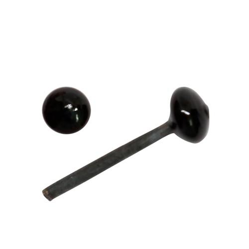 25525 Глазки 3мм на металл.ножке, цв.черный,  1шт — PalitraMastera