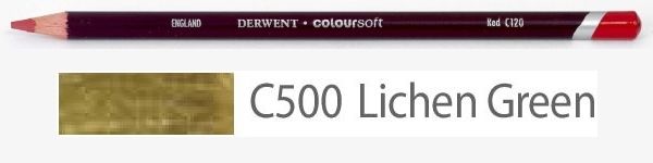 Цветной карандаш Coloursoft, мягкий, С500 зеленый мох, круглый корпус 8 мм, грифель - 4 мм. фото 1 &mdash; PalitraMastera