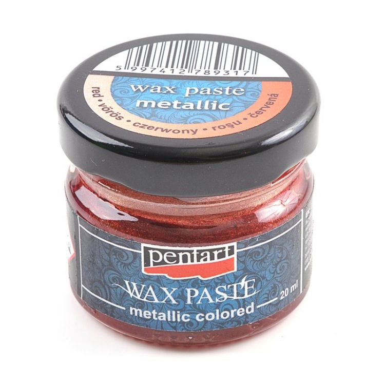 Pentart Восковая паста, 20 мл, красный металлик--- — PalitraMastera