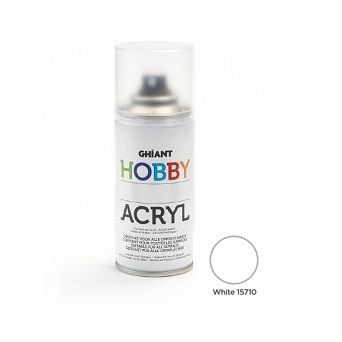 Белый акрил в аэрозоли  Ghiant Hobby 150м фото 1 &mdash; PalitraMastera