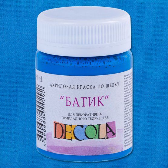 Небесно-голубая акрил шелк батик Декола 50мл фото 1 — PalitraMastera