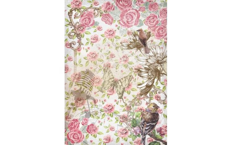 Рисовая бумага для декупажа &quot;Craft Premier&quot;, A3, 25г/м, &quot;Шебби&quot; CPD0564 — PalitraMastera