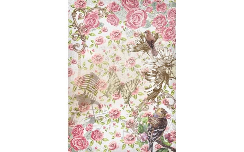 Рисовая бумага для декупажа "Craft Premier", A3, 25г/м, "Шебби" CPD0564 фото 1 — PalitraMastera